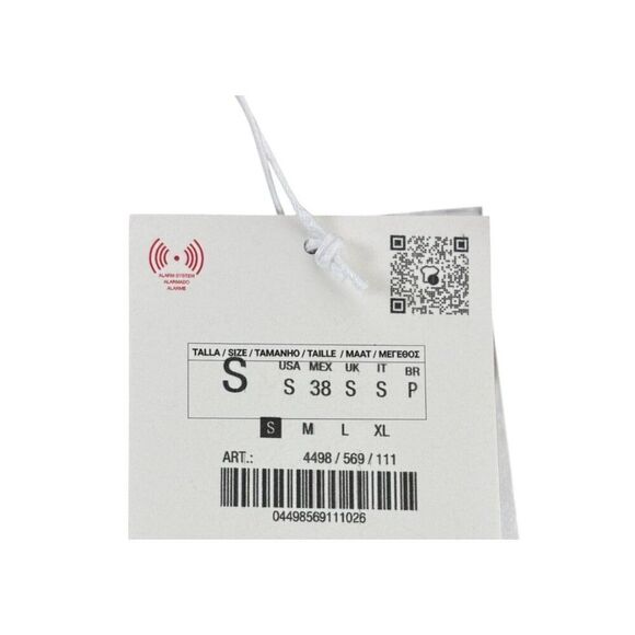 Zara Origins Mens Polo Shirt S Green 100% Linen Long Sleeve 4498/569 NWT - Picture 3 of 11